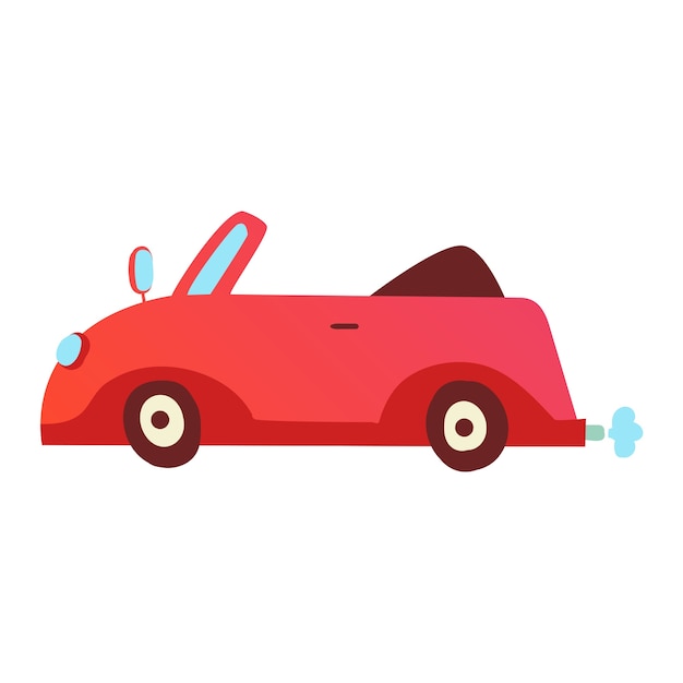 Free PSD cute car isolated