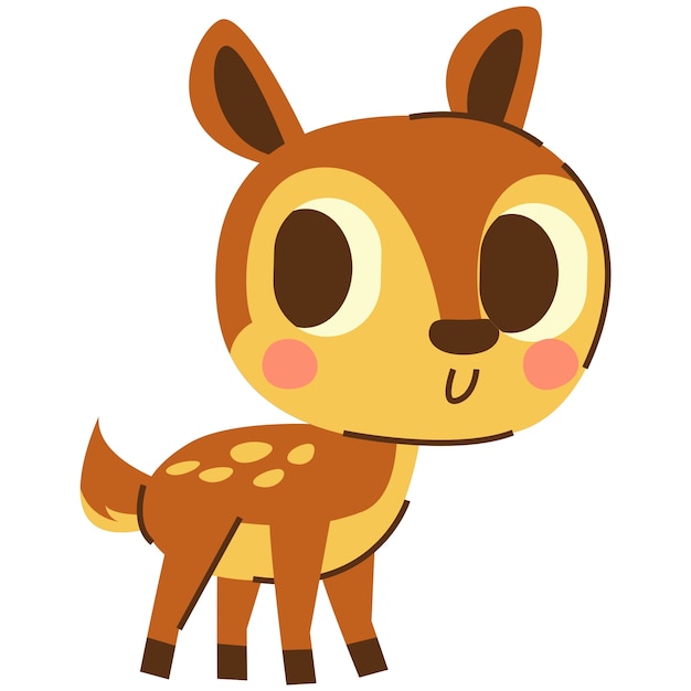 Free PSD cute cartoon animal illustration