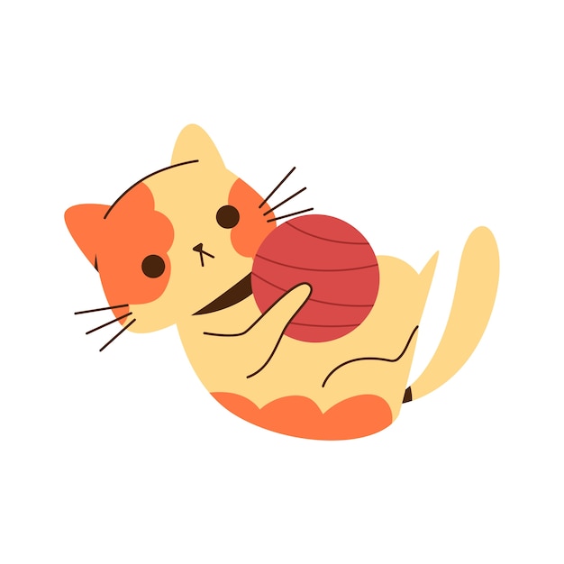 Free PSD cute cat element isolated