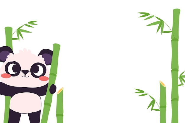 Free PSD cute panda bear