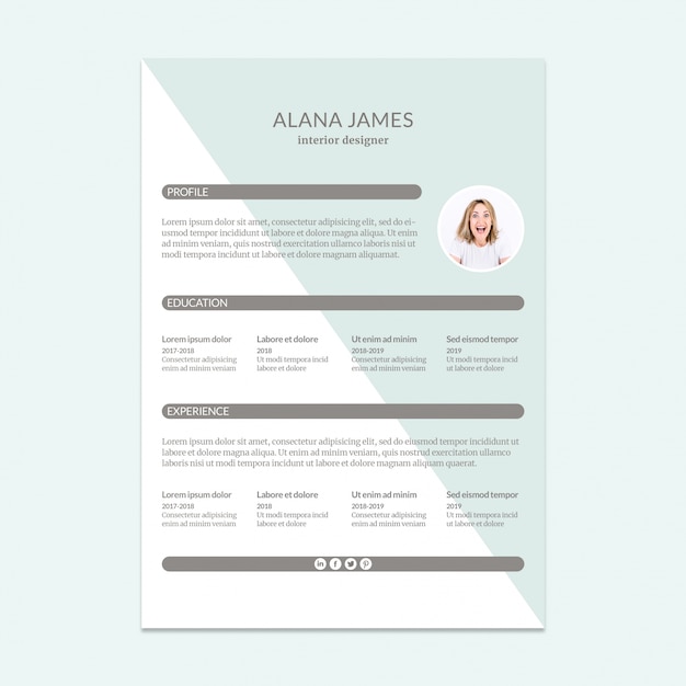 Free PSD cv mockup