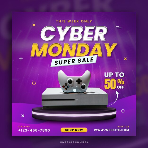 Cyber Monday Social media post