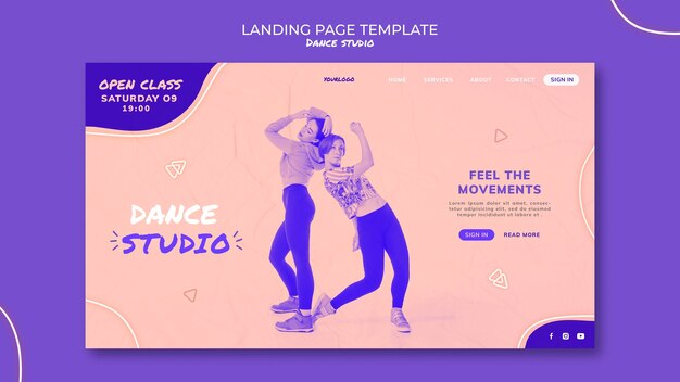 Dance studio web template