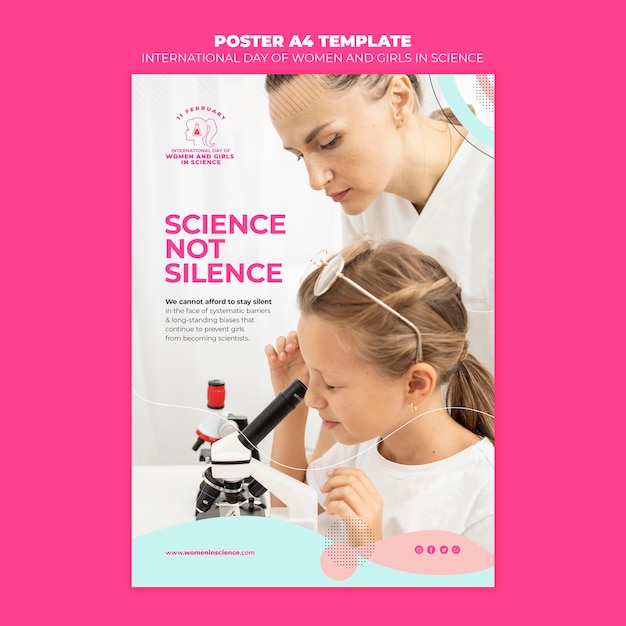 Free PSD day of women and girls in science flyer