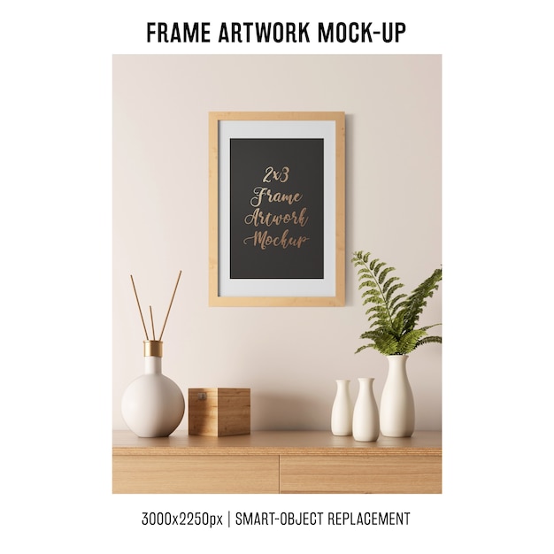 Decorative frame artwork mockup