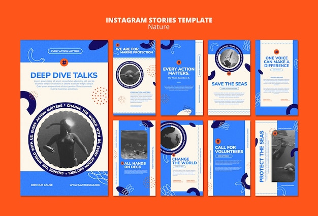 Free PSD deep dive talks instagram stories