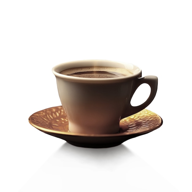 Free PSD delicious coffee cup isolated