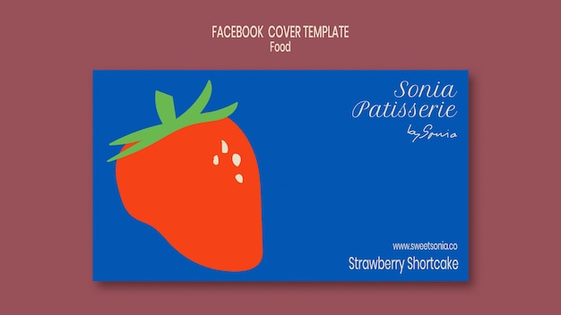 Free PSD delicious food facebook cover template