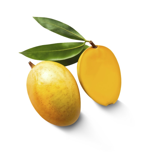 Free PSD delicious mango in studio