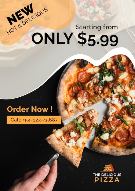 Free PSD the delicious pizza new offer