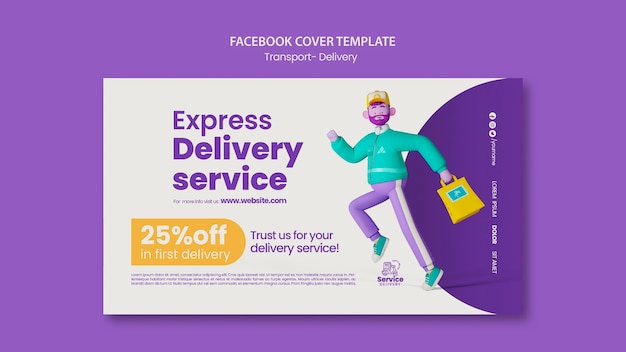 Free PSD delivery design template