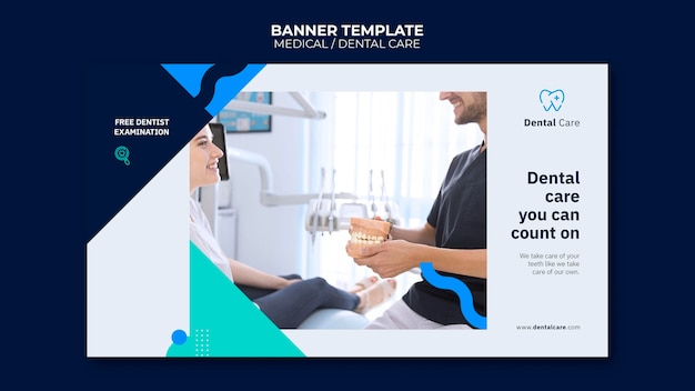 Dental care horizontal banner