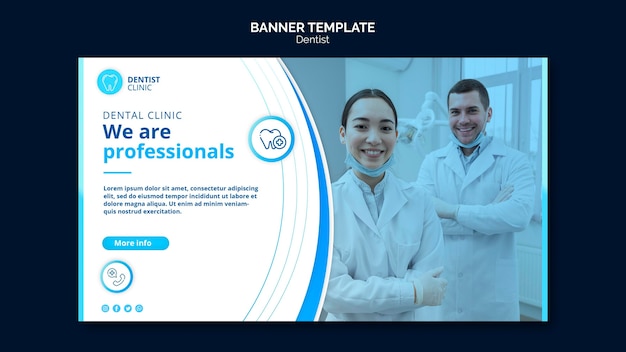 Free PSD dentist banner theme