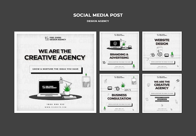 Design agency social media post