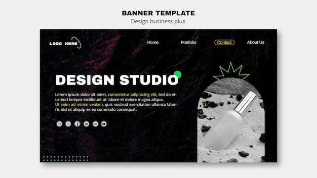 Design business horizontal banner template