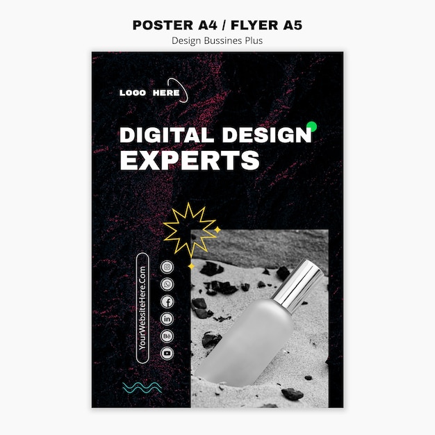 Free PSD design business poster template