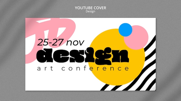 Free PSD design conference youtube cover