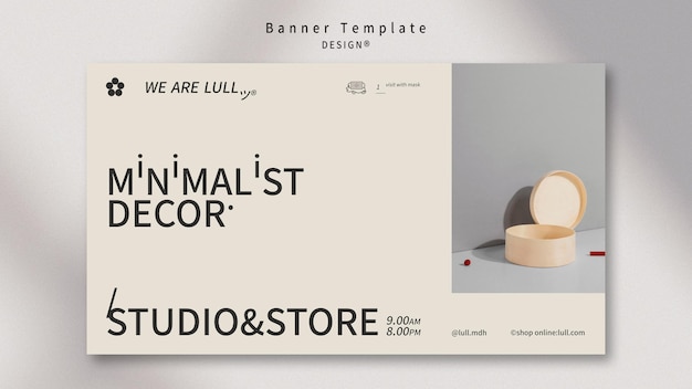 Design interior banner template