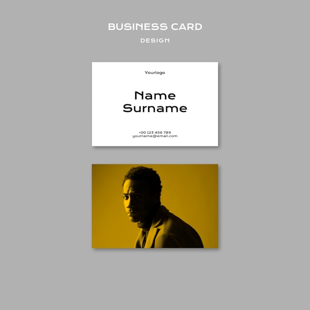 Free PSD design trends business card template