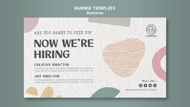 Free PSD designer career banner template