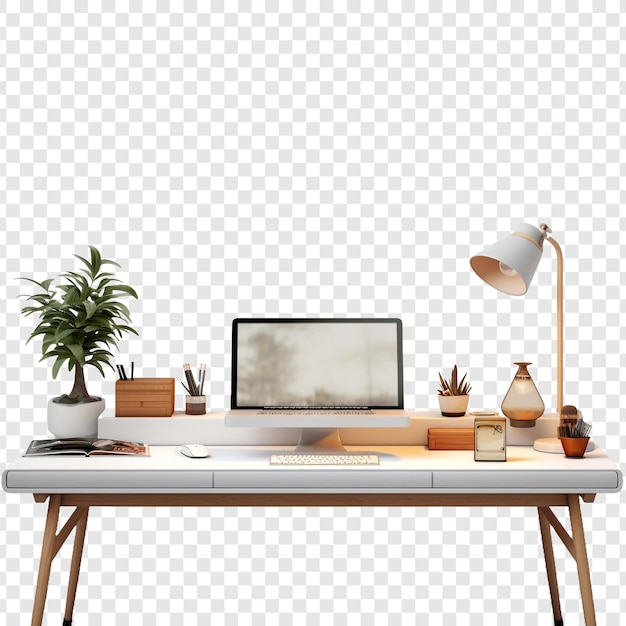 Free PSD desk isolated on transparent background