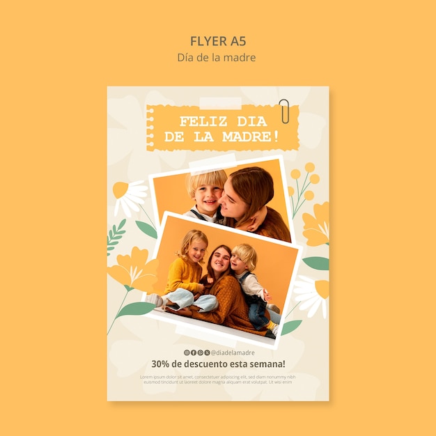 Dia de la madre template design