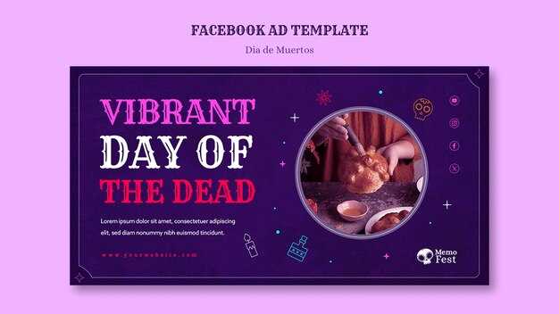 Dia de muertos template design