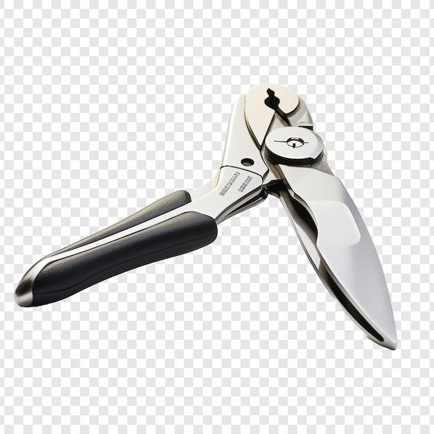 Free PSD diagonal pliers isolated on transparent background