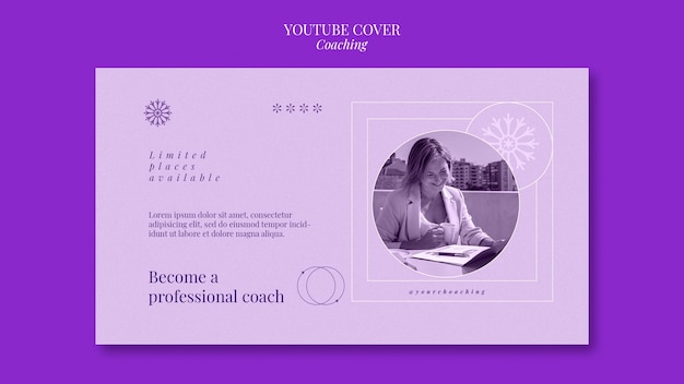 Free PSD digital lavender youtube cover