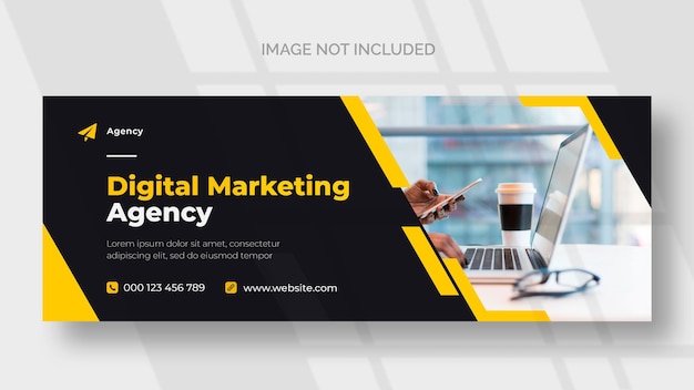 Free PSD digital marketing facebook banner template