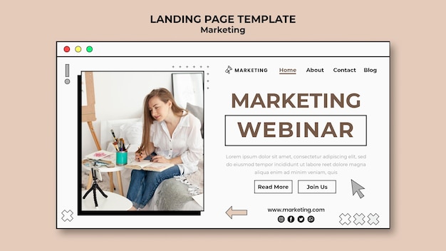 Digital marketing landing page