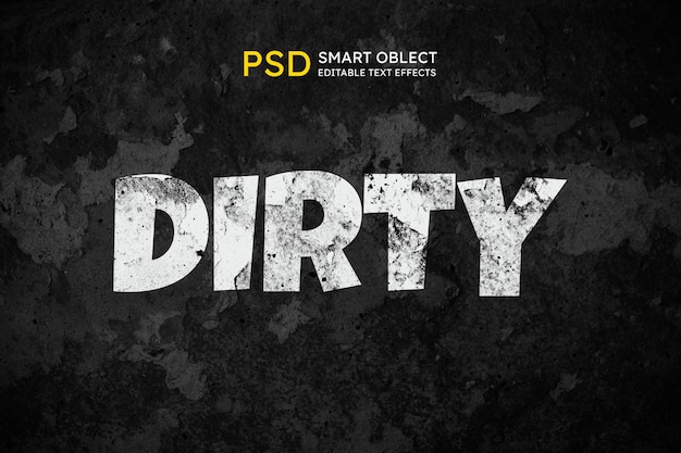 Dirty text style effect