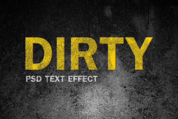 Dirty text style effect