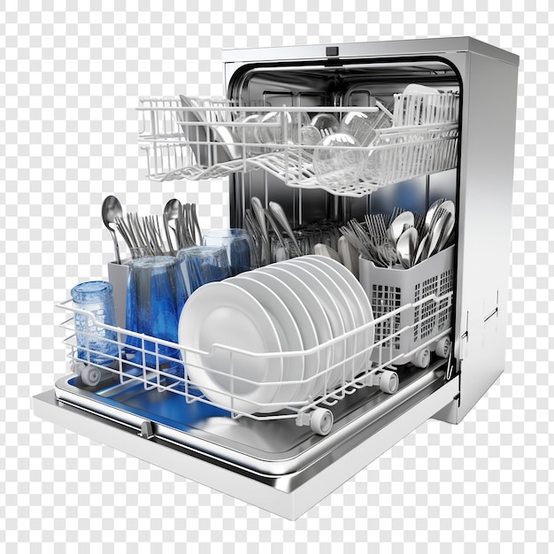 Free PSD dishwasher isolated on transparent background