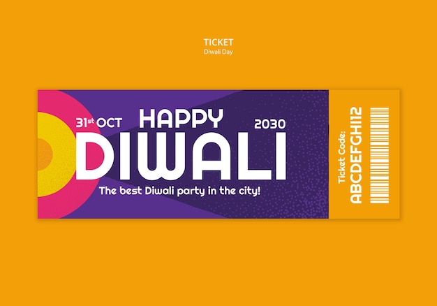 Diwali template design