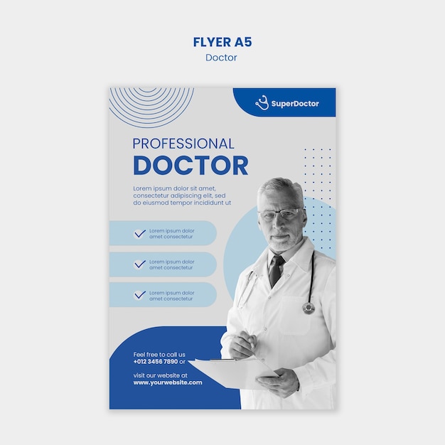 Free PSD doctor template design