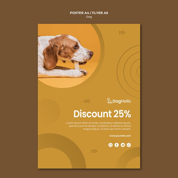 Dog lovers discount poster design