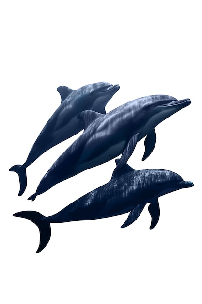 Free PSD dolphin isolated figure