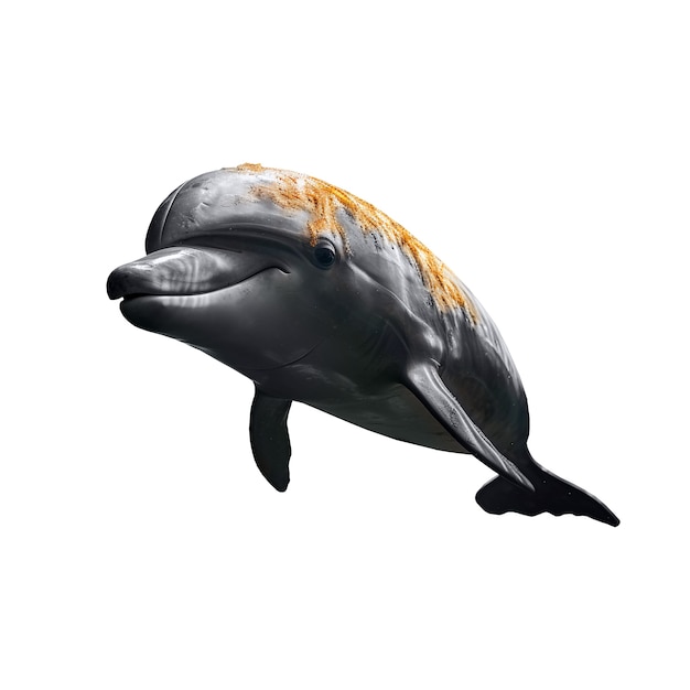 Dolphin isolated figure