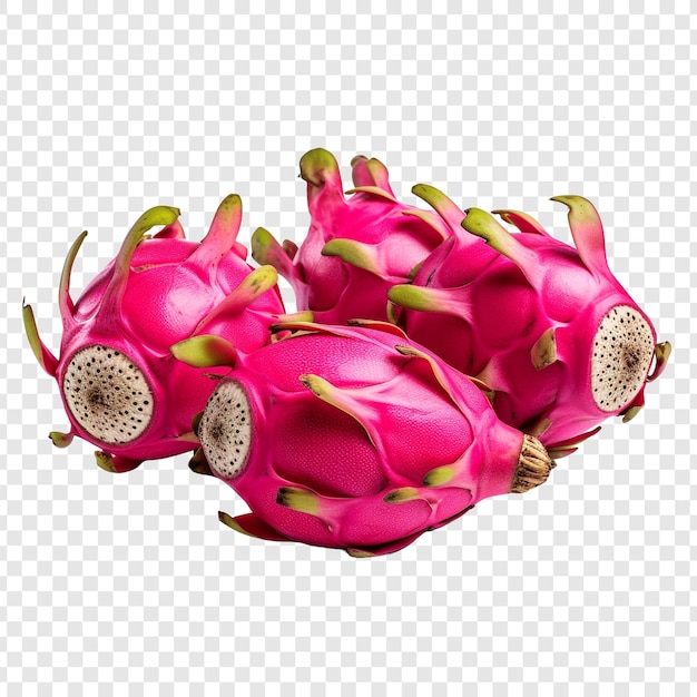 Free PSD dragonfruit fruits isolated on transparent background