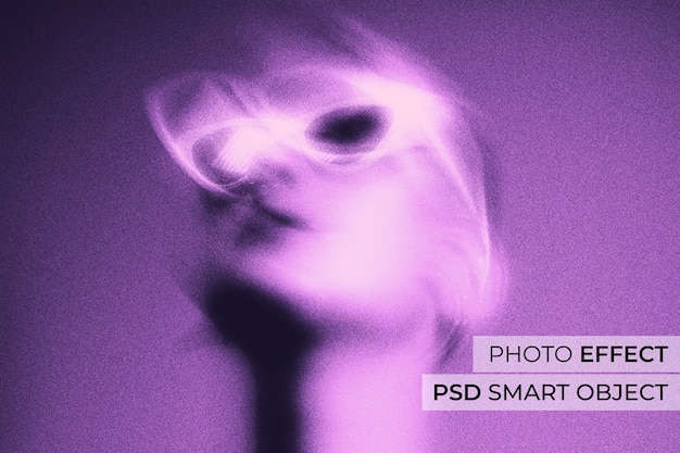 Free PSD dreamy motion blur photo effect