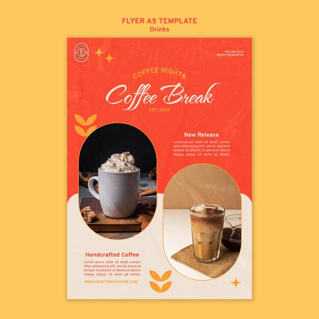 Drink flyer template