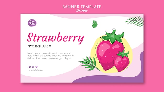 Drinks banner template