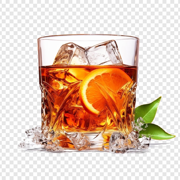 Drinks isolated on transparent background