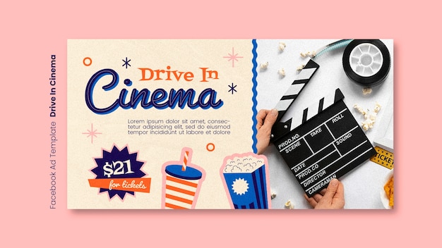 Free PSD drive in cinema template design