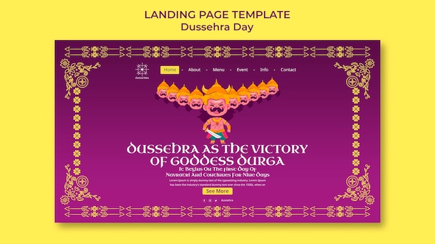 Free PSD dussehra celebration  instagram stories