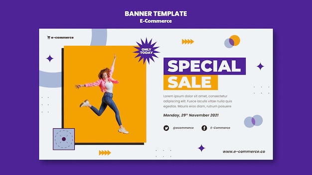 E-commerce special sale banner template