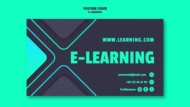 Free PSD e-learning template design