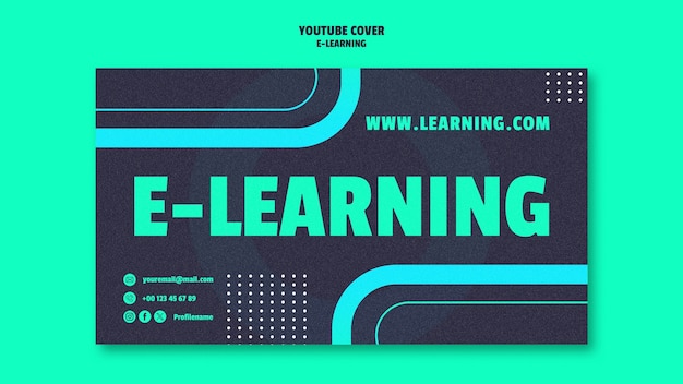 Free PSD e-learning template design