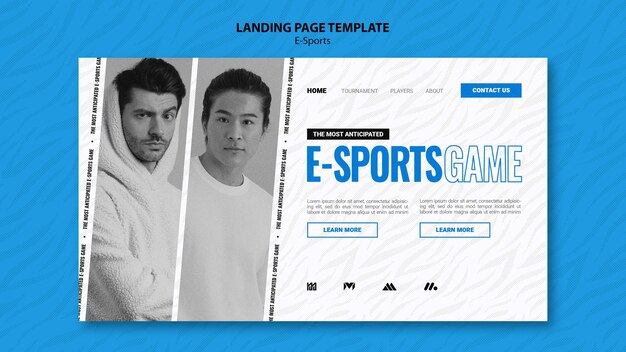 E-sports landing page template